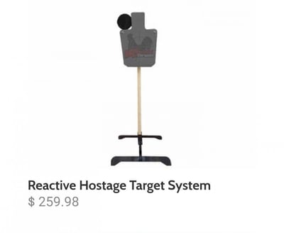 Reactive Hostage Target System - $233.99 shipped after code "GUNDEALS"